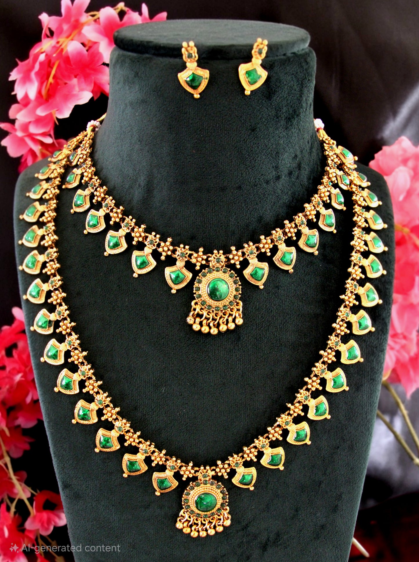 Palakka Long Neck Bridal Set | Traditional Kerala | BS03 | Tangamala