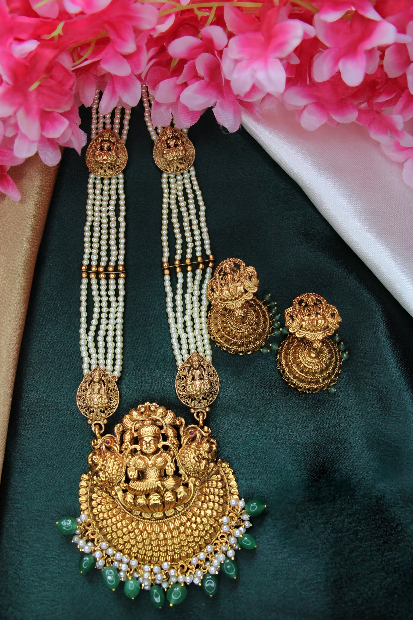Grand Nakshi Pearl Haram | LH07 | Tangamala Jewellery