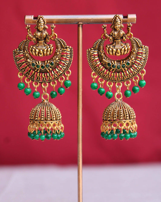 Oxidized Lakshmi Jhumka | JK15 | Tangamala (Copy)