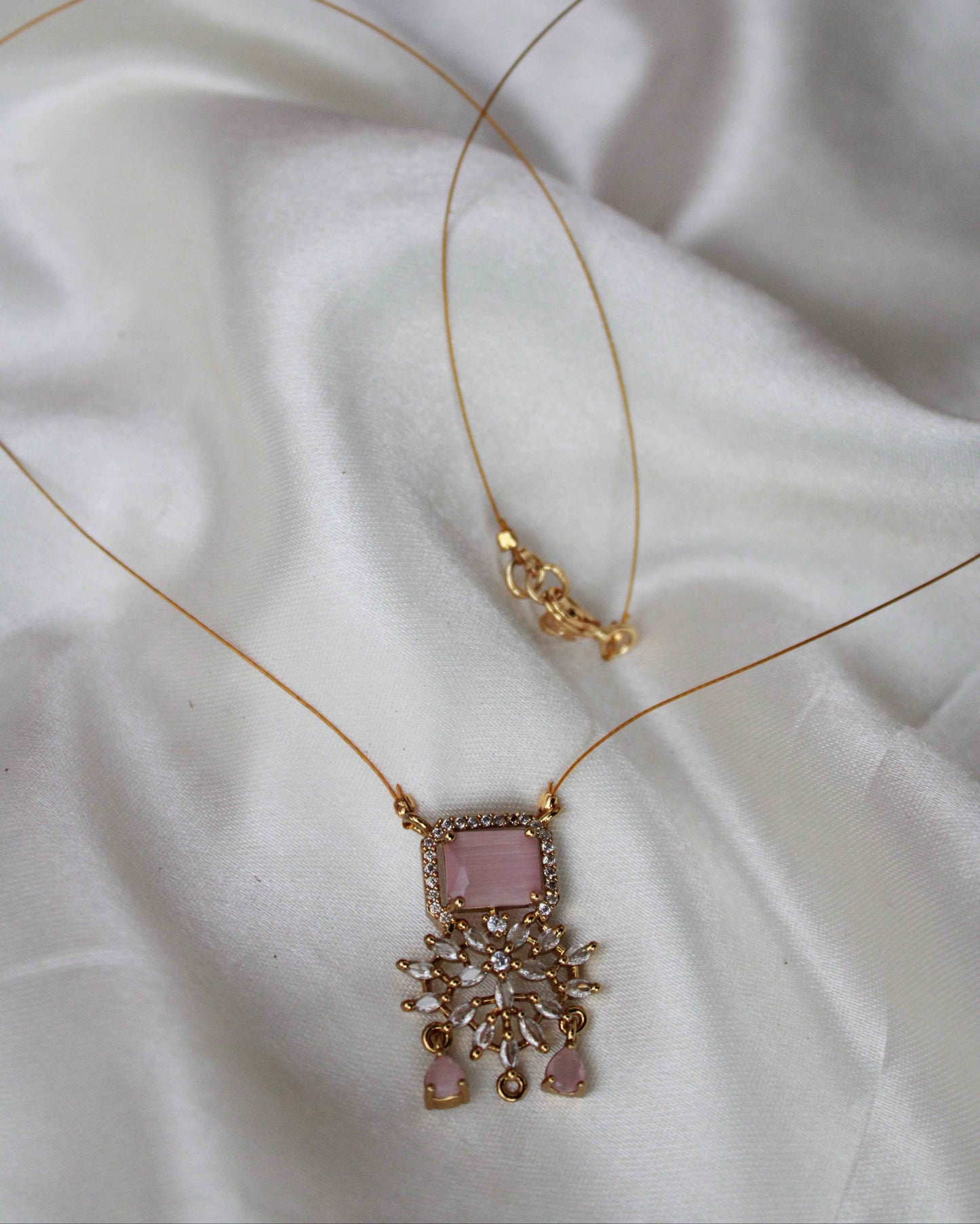 Pink Zircon Design Invisible Chain | IC11 | Tangamala (Copy)