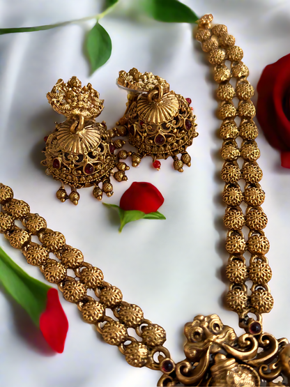 Lakshmi Multi Colour Matte Haram Bridal Set | BS07 |Tangamala