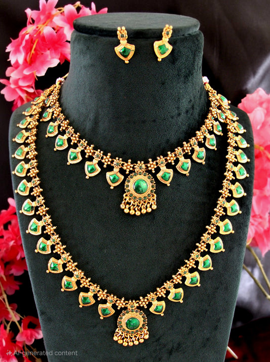 Palakka Long Neck Bridal Set | Traditional Kerala | BS03 | Tangamala