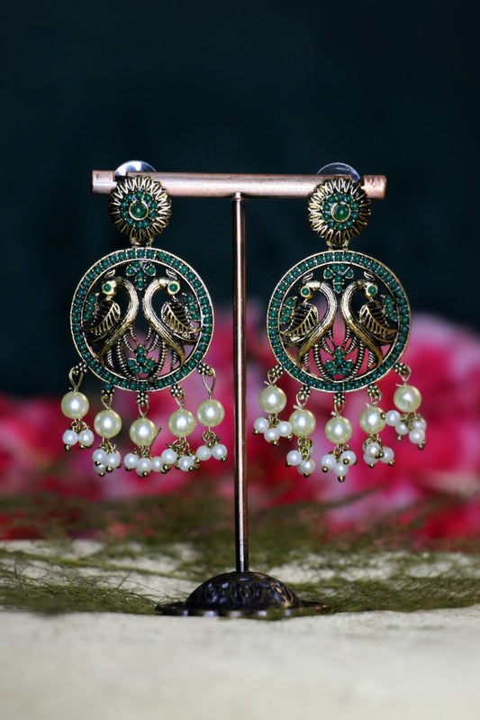 Aviana Elegant Oxidized Gold Earrings | OX09 | Tangamala