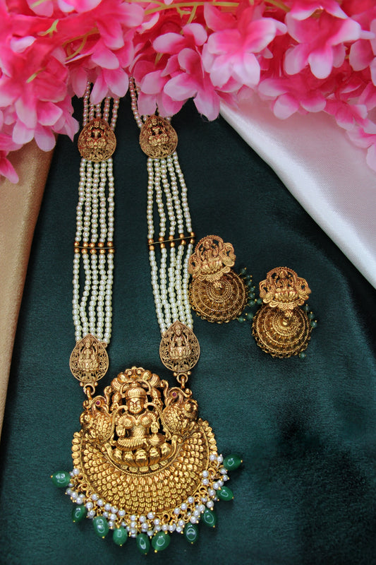 Grand Nakshi Pearl Haram | LH07 | Tangamala Jewellery