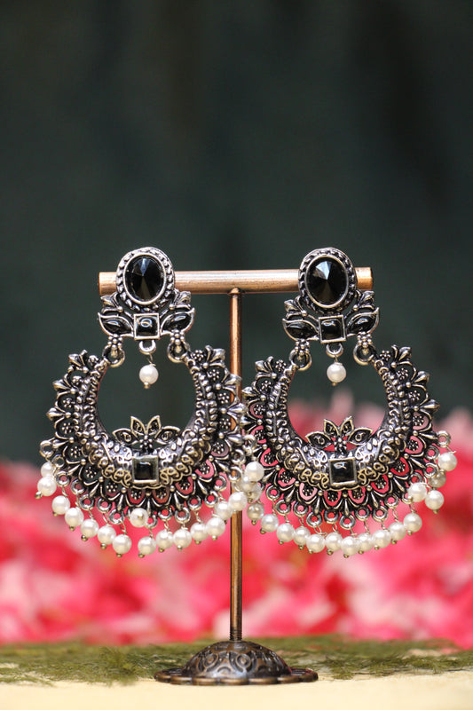 Oxidized Nakshatra Earrings | OX10 | Tangamala
