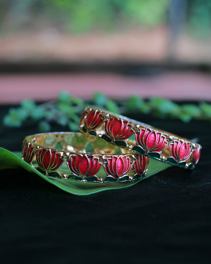 Lotus Bangles 2pcs | BN01 | Tangamala