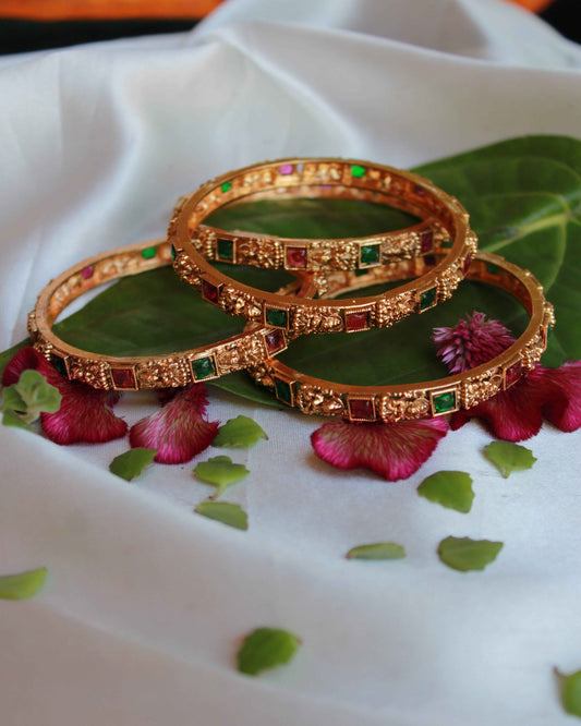 Temple Bangle Set 4pcs | BN07 | Tangamala