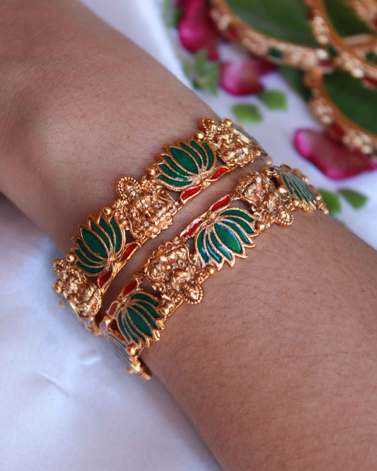 Red Lotus Bangles | BN10 | Tangamala