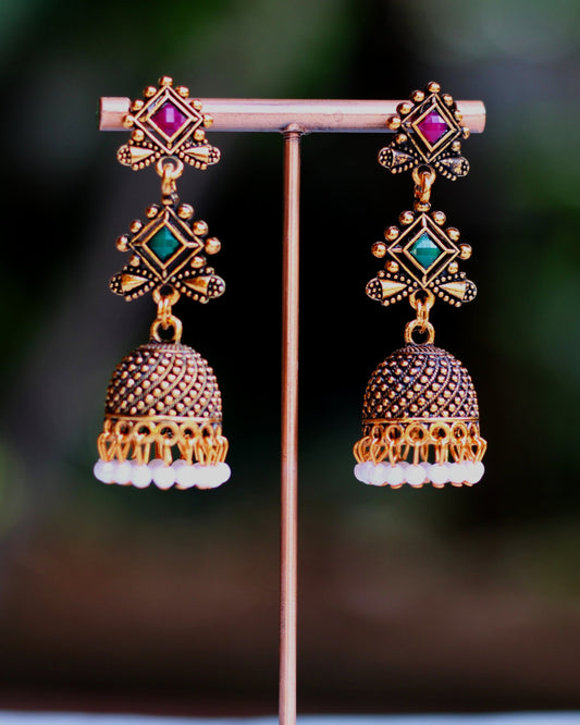 Antique Royale Jhumkas | ER03 | Tangamala