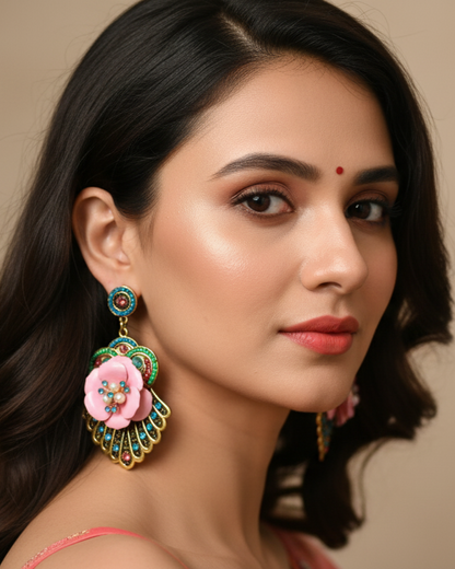 Royal Blossom Wings Earrings | ER09 | Tangamala