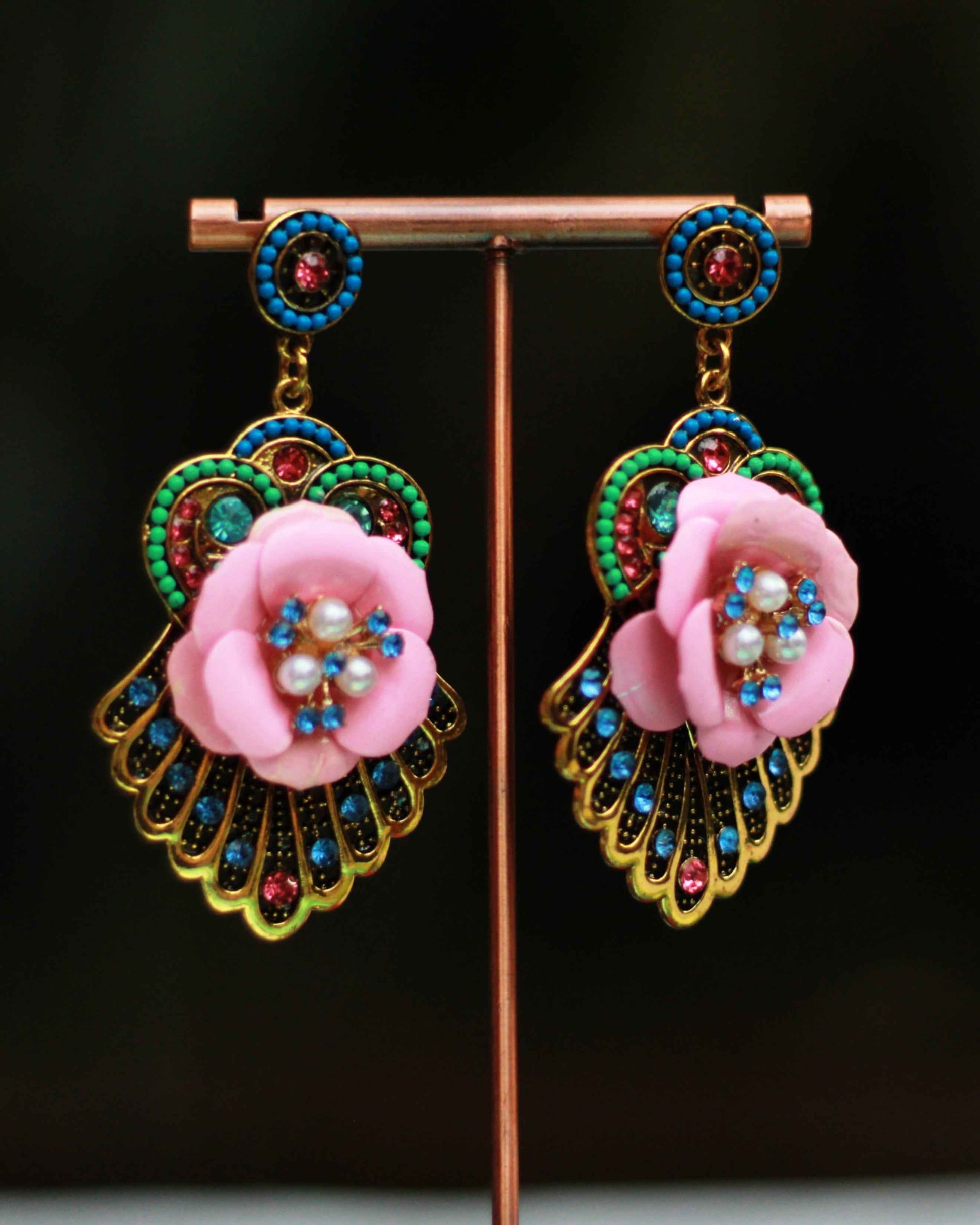 Floral Drop Dangler Earrings | ER11 | Tangamala