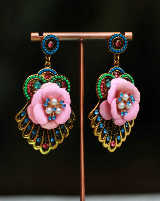 Floral Drop Dangler Earrings | ER11 | Tangamala