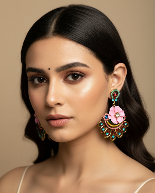 Floral Drop Dangler Earrings | ER11 | Tangamala