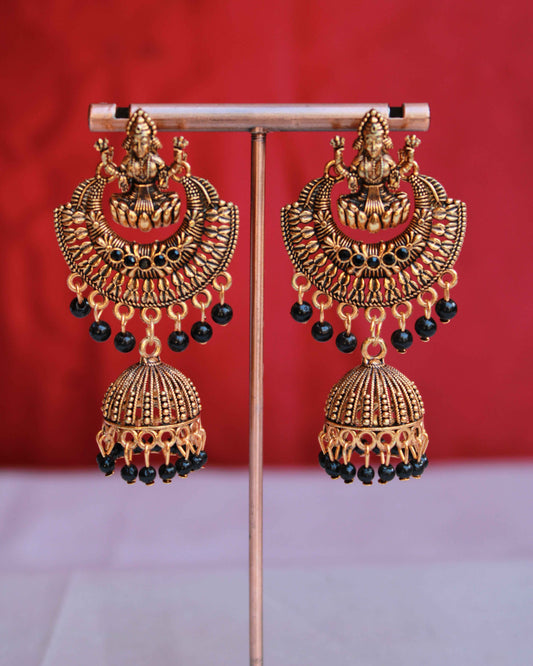 Oxidized Lakshmi Jhumka | JK15 | Tangamala (Copy)