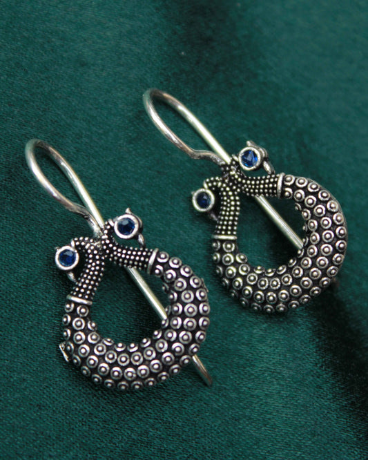 Intricately Carved Peacock Earrings | ER14 | Tangamala