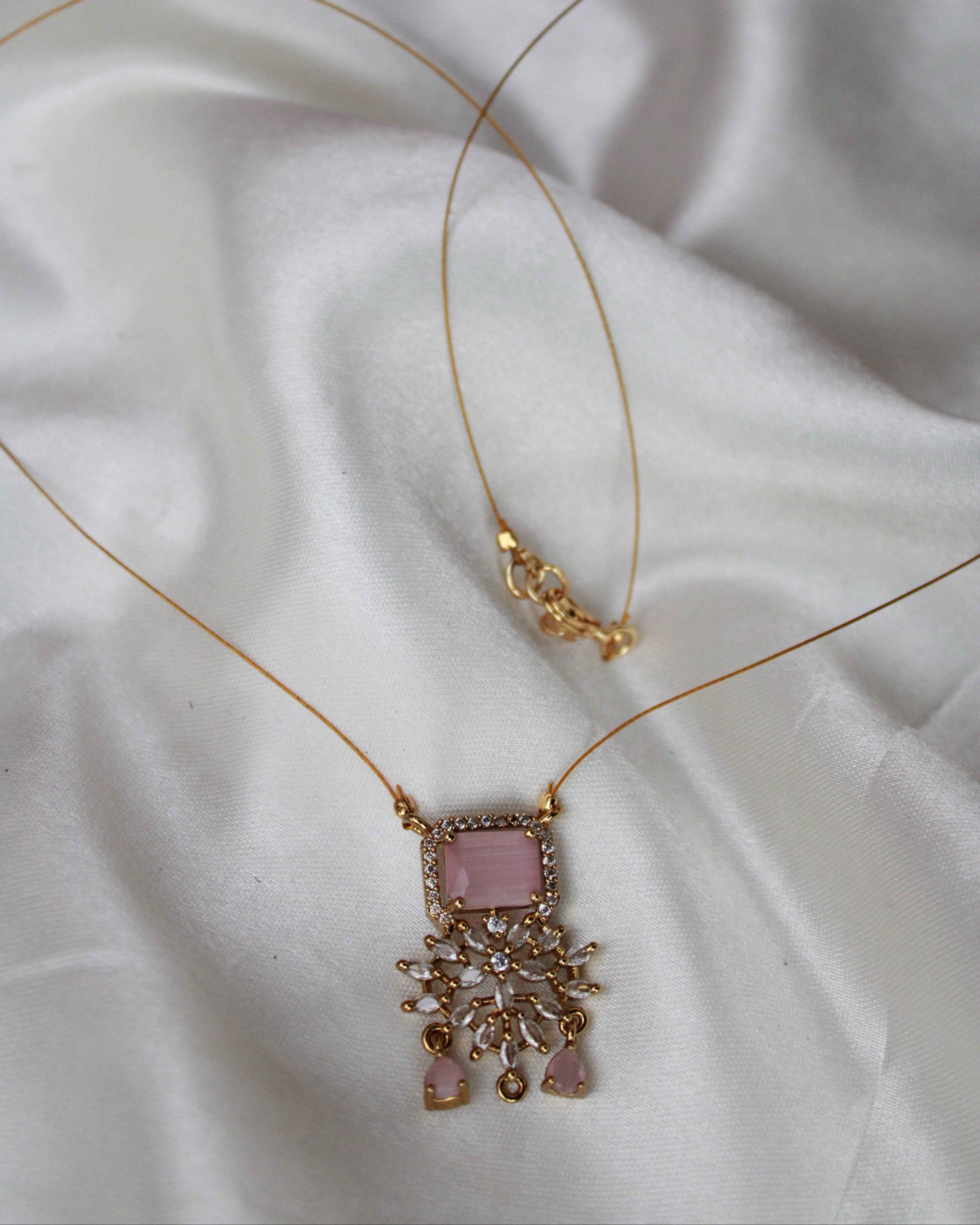 Pink Zircon Design Invisible Chain | IC11 | Tangamala (Copy)