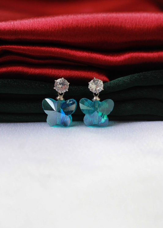 Korean Crystal Butterfly Studs | FC20 | Tangamala