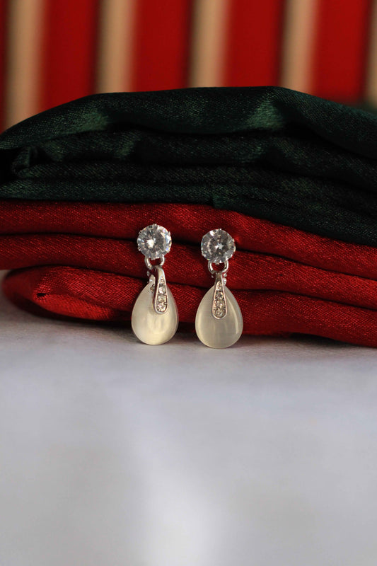 Korean Moonlight Dewdrop Studs | FC21 | Tangamala