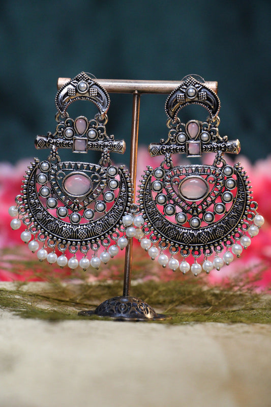 Oxidized Chandbali Earrings | OX05 | Tangamala