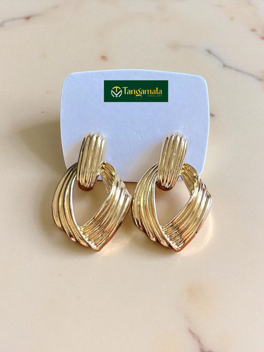 (TMAT005) Twisted Rope Hoop Earrings - Tangamala Jewellery