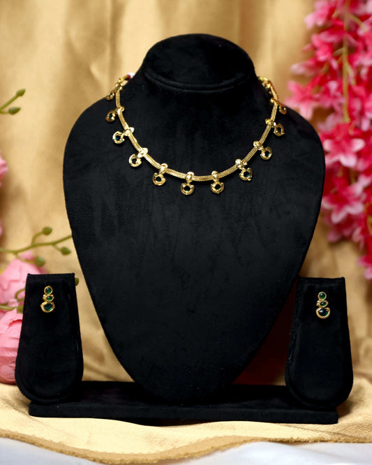 (TMCK007) Ruby Stone Choker - Tangamala Jewellery