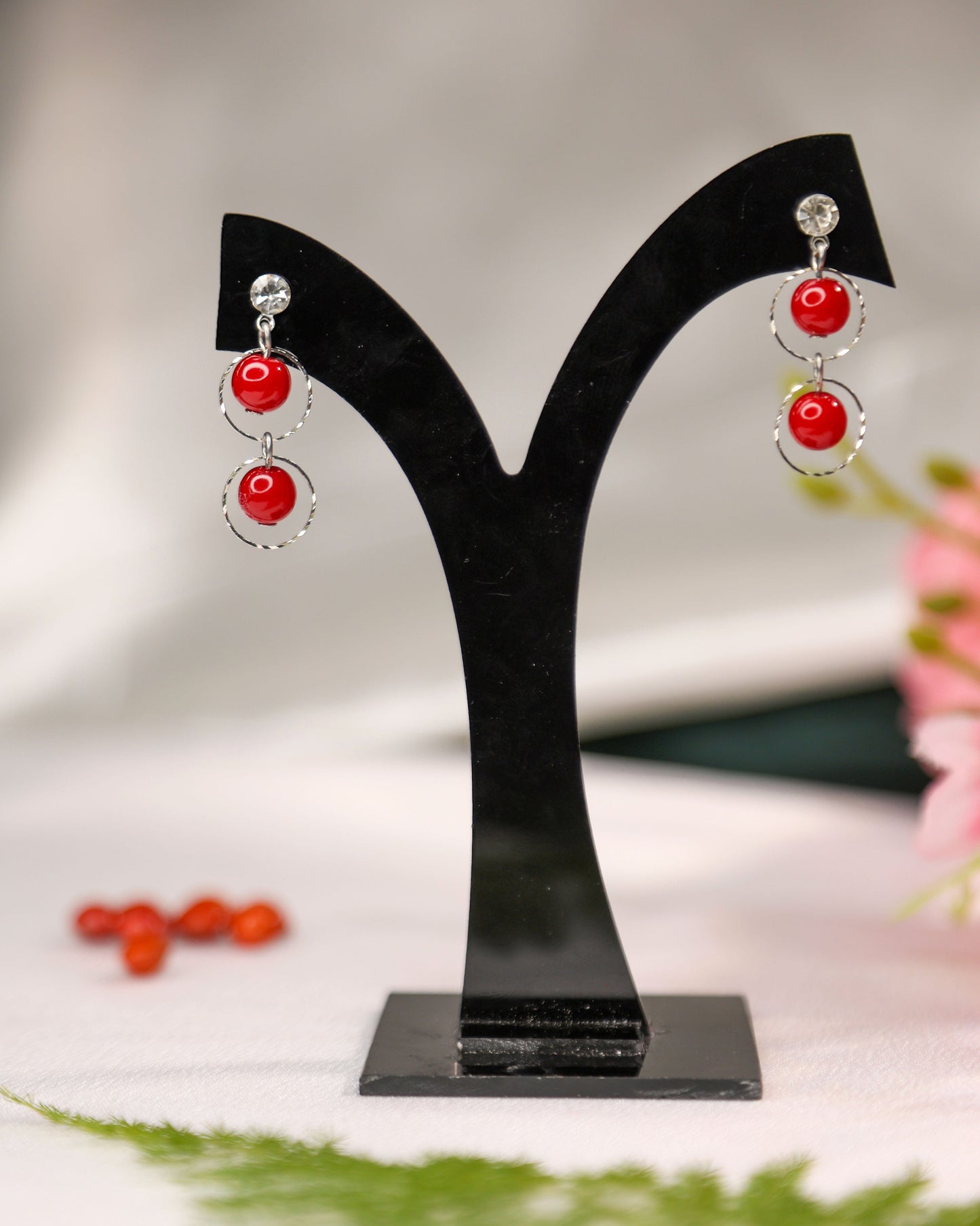(TMFC015) Cherry Hangings - Tangamala Jewellery