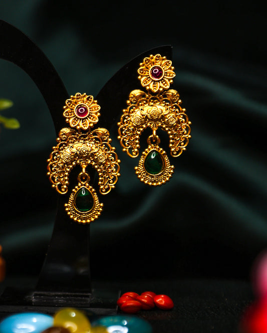 Ramleela Earrings Gold TMJK-009