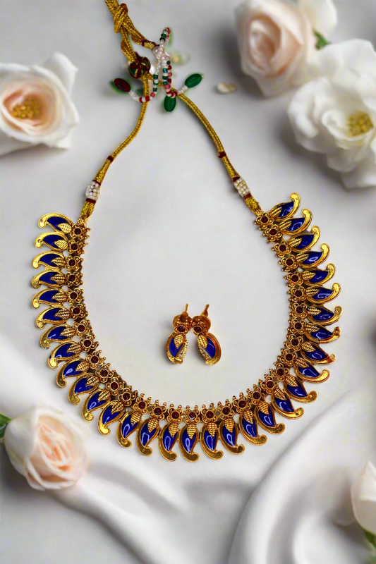 Palakka Model Necklace Set | Traditional Jewellery | NK01 | Tangamala