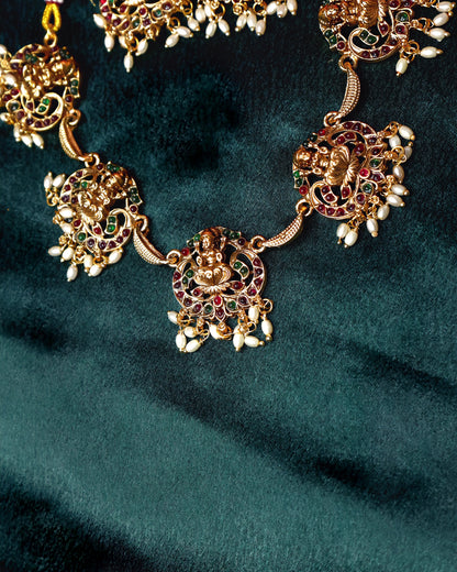 Lakshmi Temple Pendant Necklace | NK31 | Tangamala